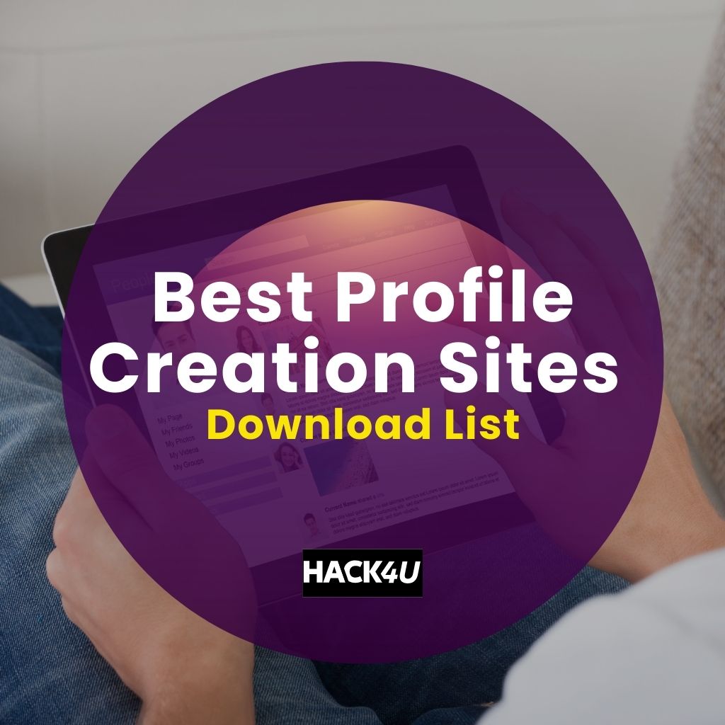 Profile Creation Sites List